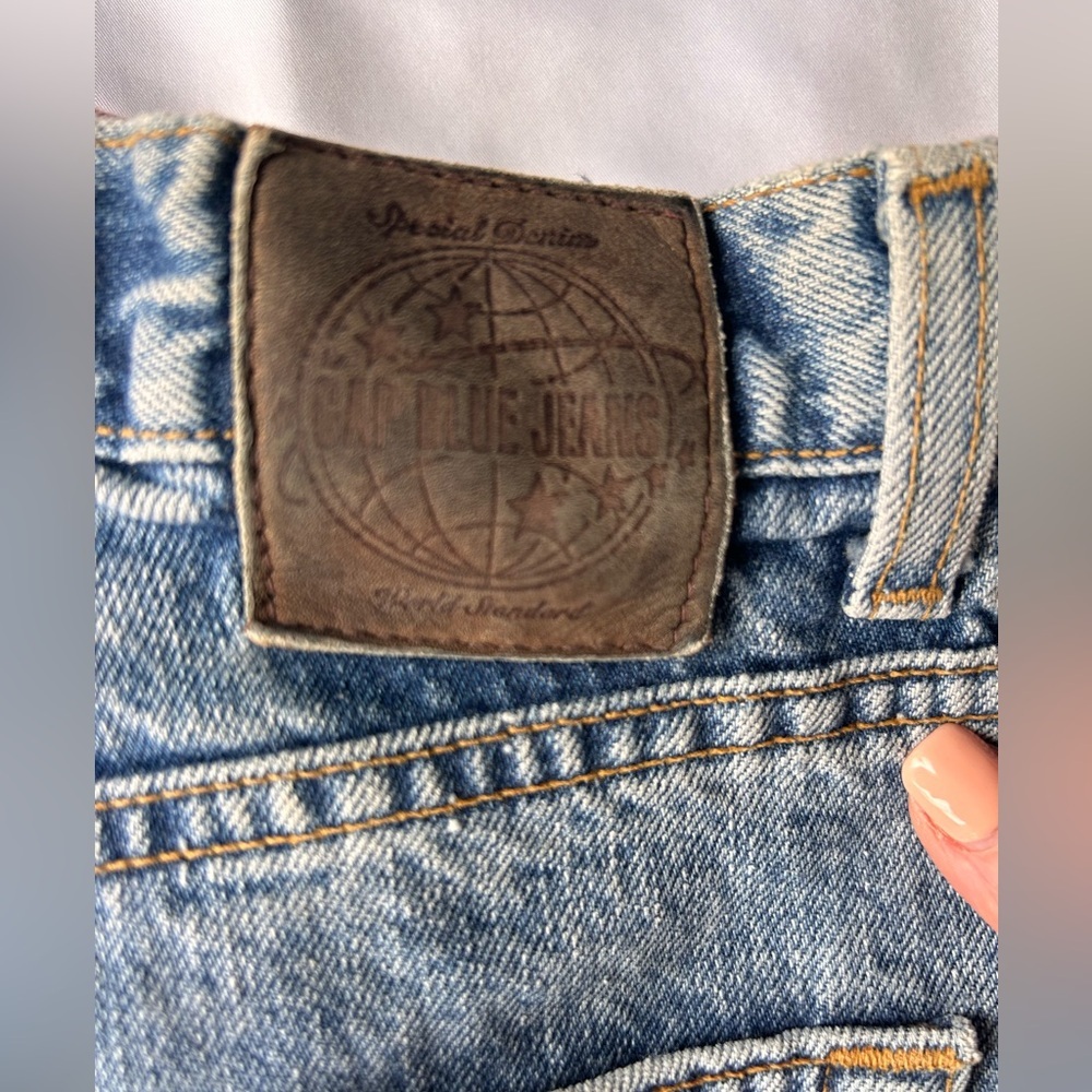 Classic 90s Gap Buttonfly Jeans 100% Cotton Size 6 Ankle - Picture 6 of 7